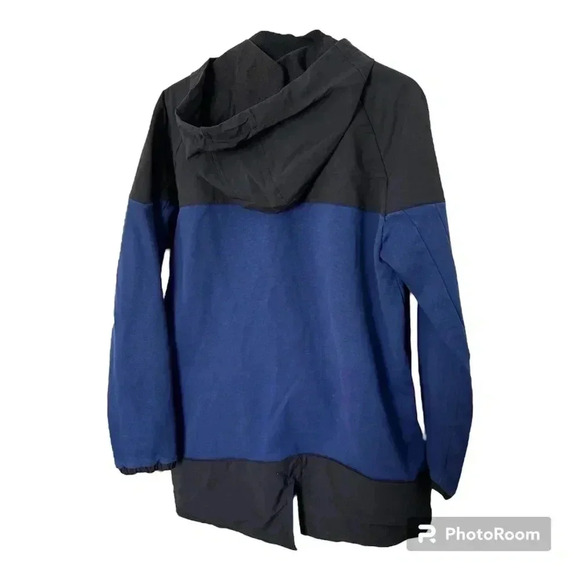 New Balance Men’s Soft Shell Full Zip Jacket Size Large Hooded Black TwoTone - Picture 2 of 7